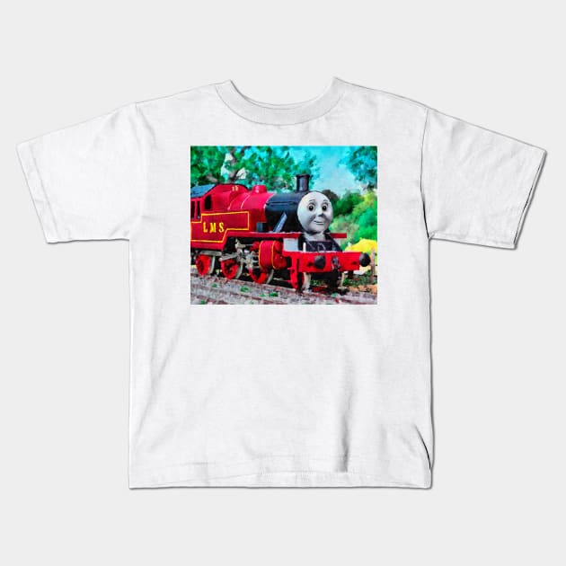 Thomas the tank engine Kids T-Shirt by jsart2020